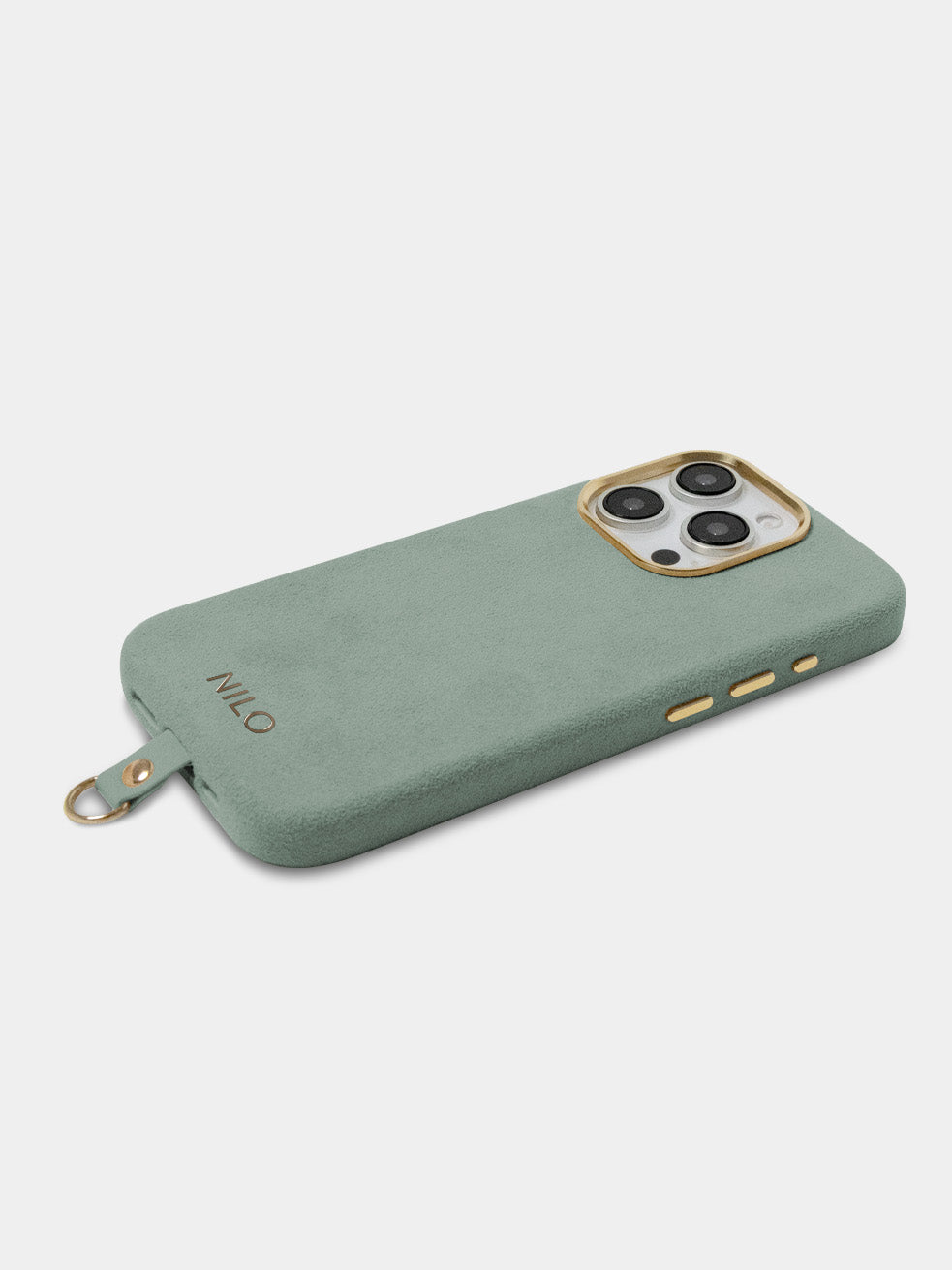Lime Alcantara (Gold) - MagSafe Handyhülle
