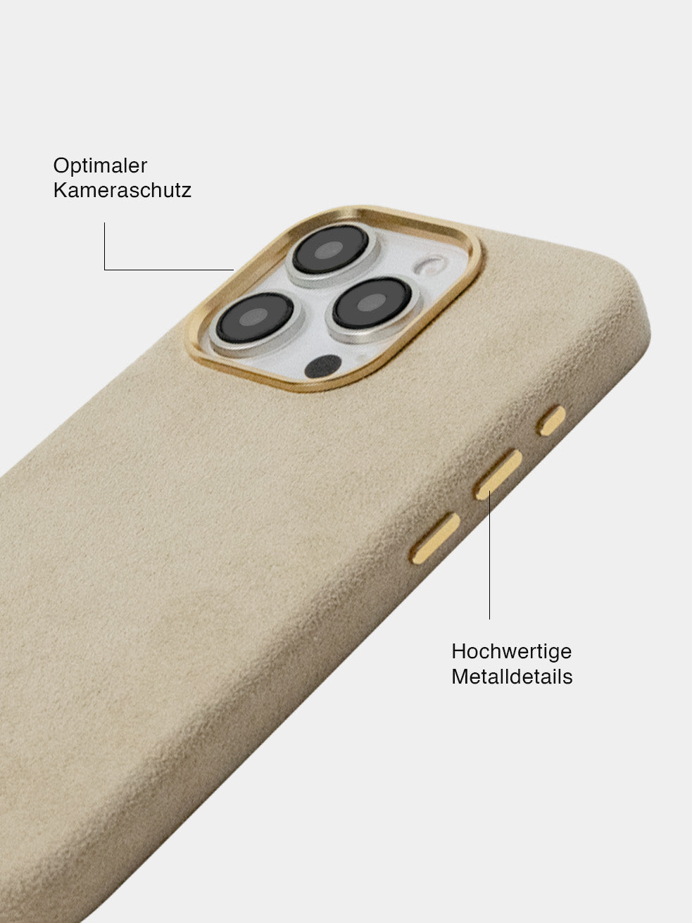 Nude Alcantara (Gold) - MagSafe Phone Case
