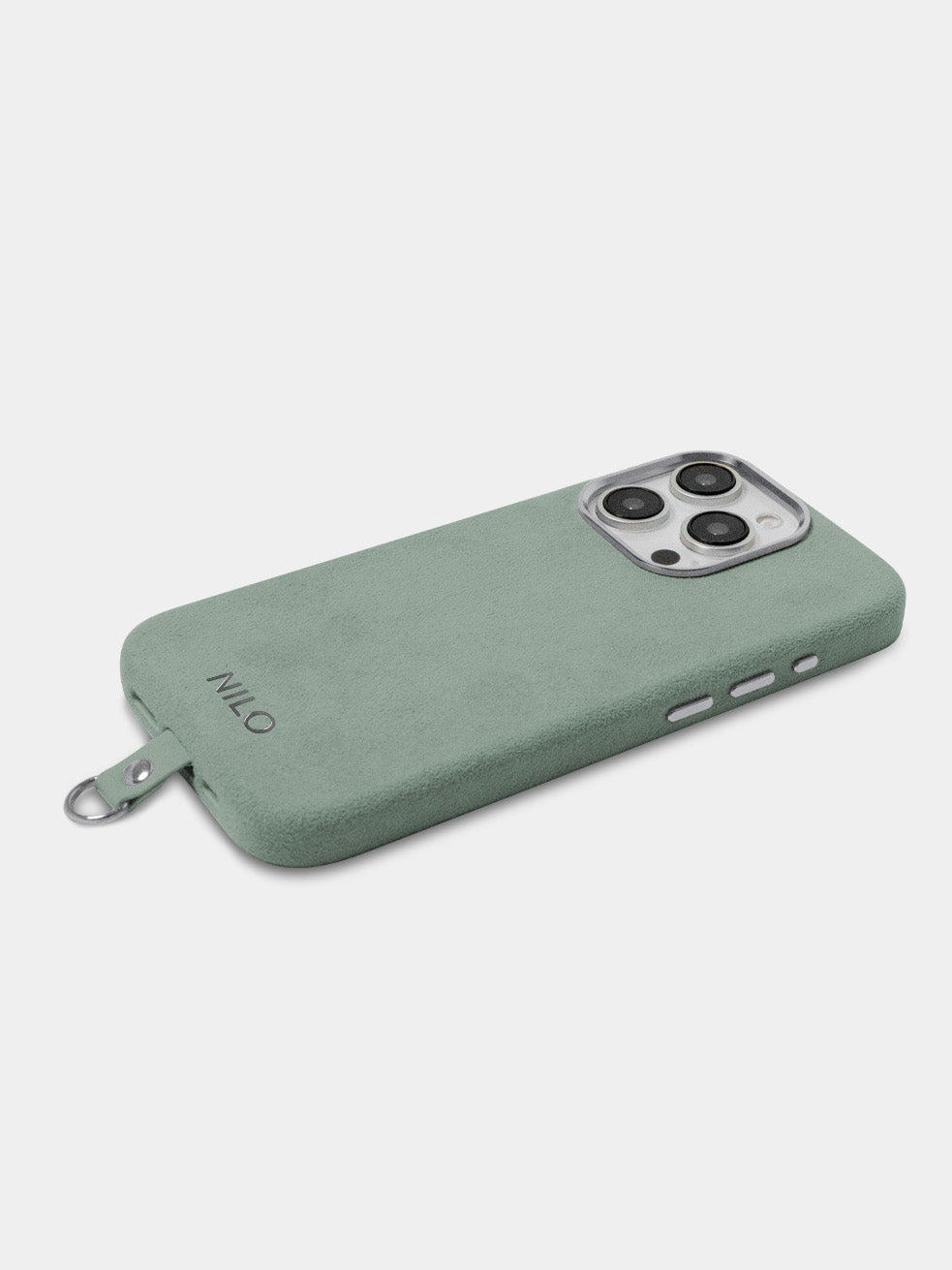 Lime Alcantara (Silber) - MagSafe Handyhülle