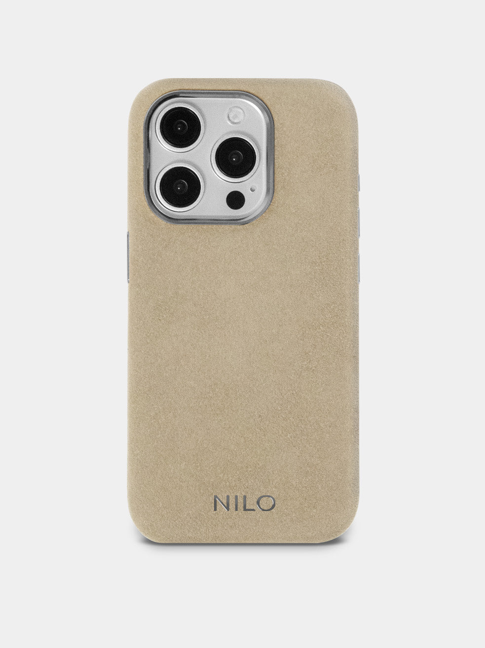 Nude Alcantara (Silber) - MagSafe Handyhülle