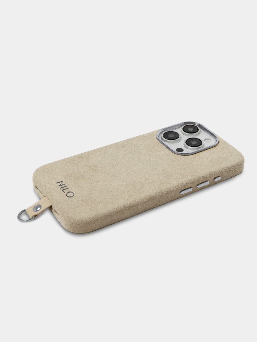 Nude Alcantara (Silber) - MagSafe Handyhülle