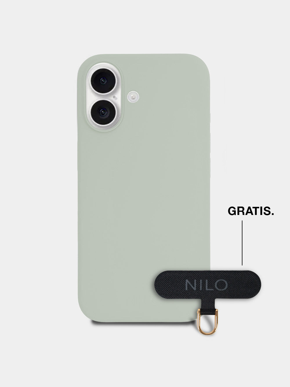 Aquamarine Silicone - MagSafe Handyhülle IPhone 16 (Gold)