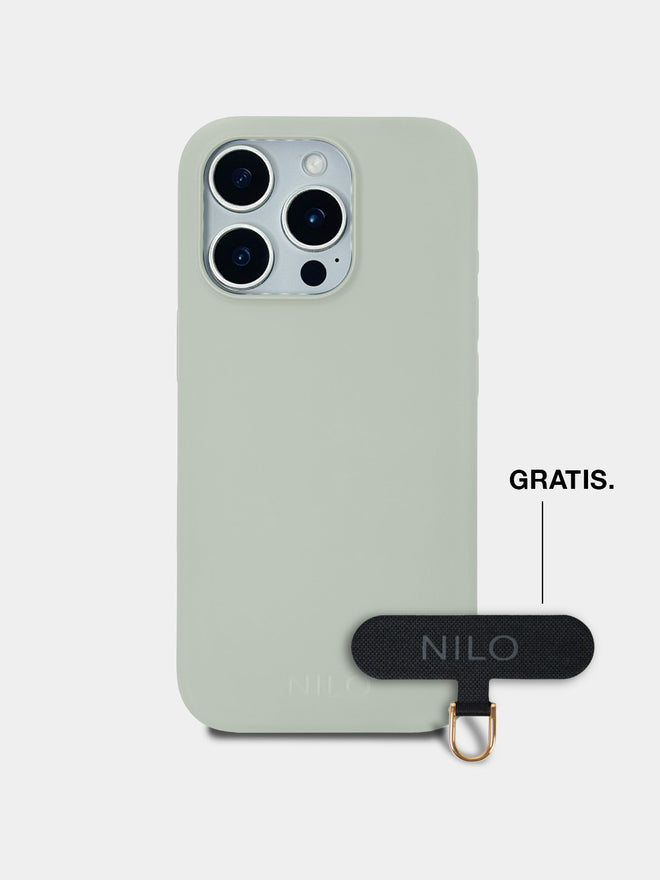 Aquamarine Silicone - MagSafe Handyhülle IPhone 16 Pro (Gold)