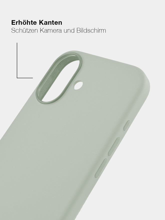 Aquamarine Silicone - MagSafe Handyhülle IPhone 16 (Silber)