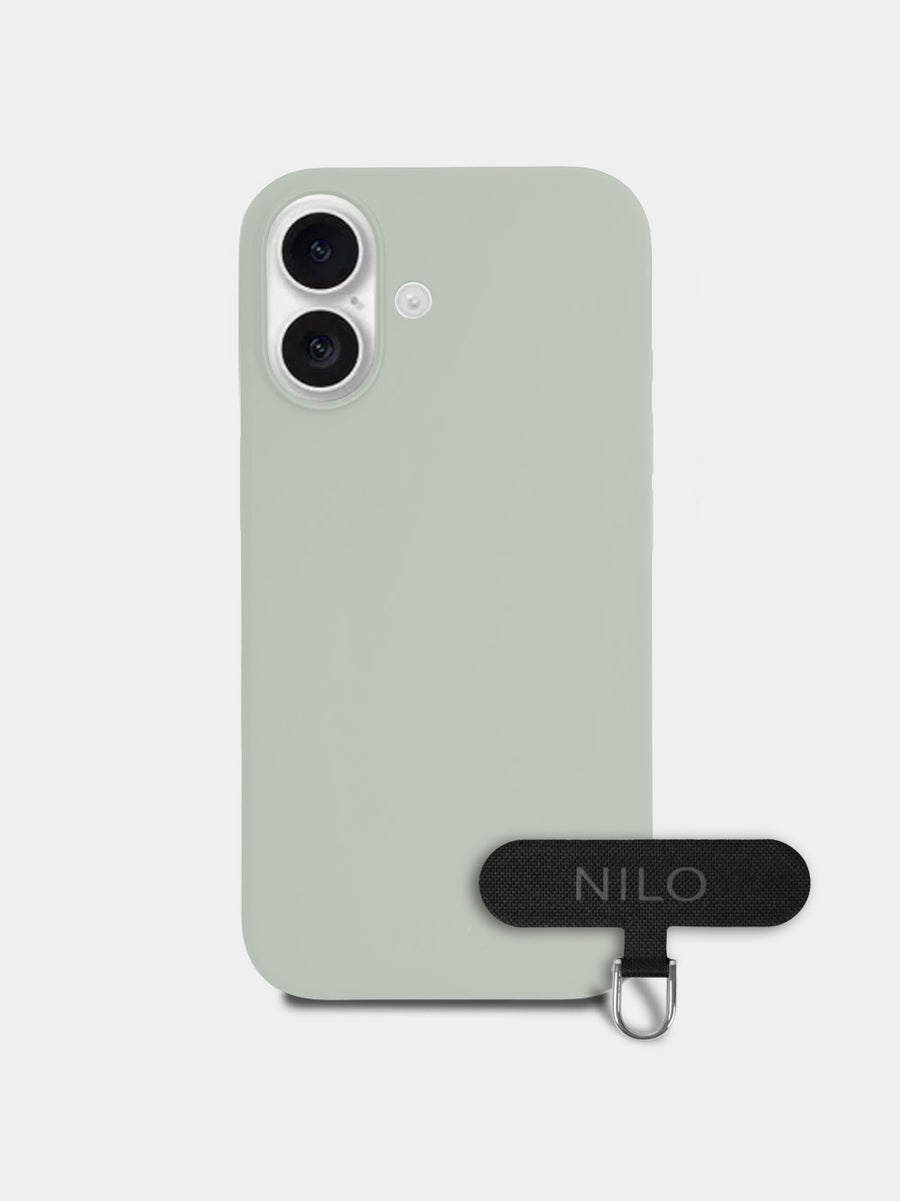 Aquamarine Silicone - MagSafe Handyhülle IPhone 16 (Silber)