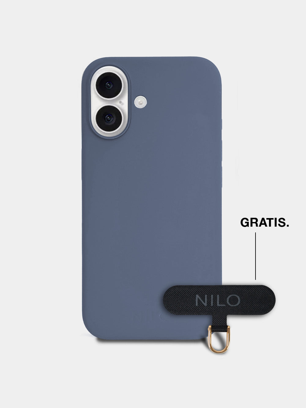 Ash Blue Silicone - MagSafe Handyhülle IPhone 17 (Gold)