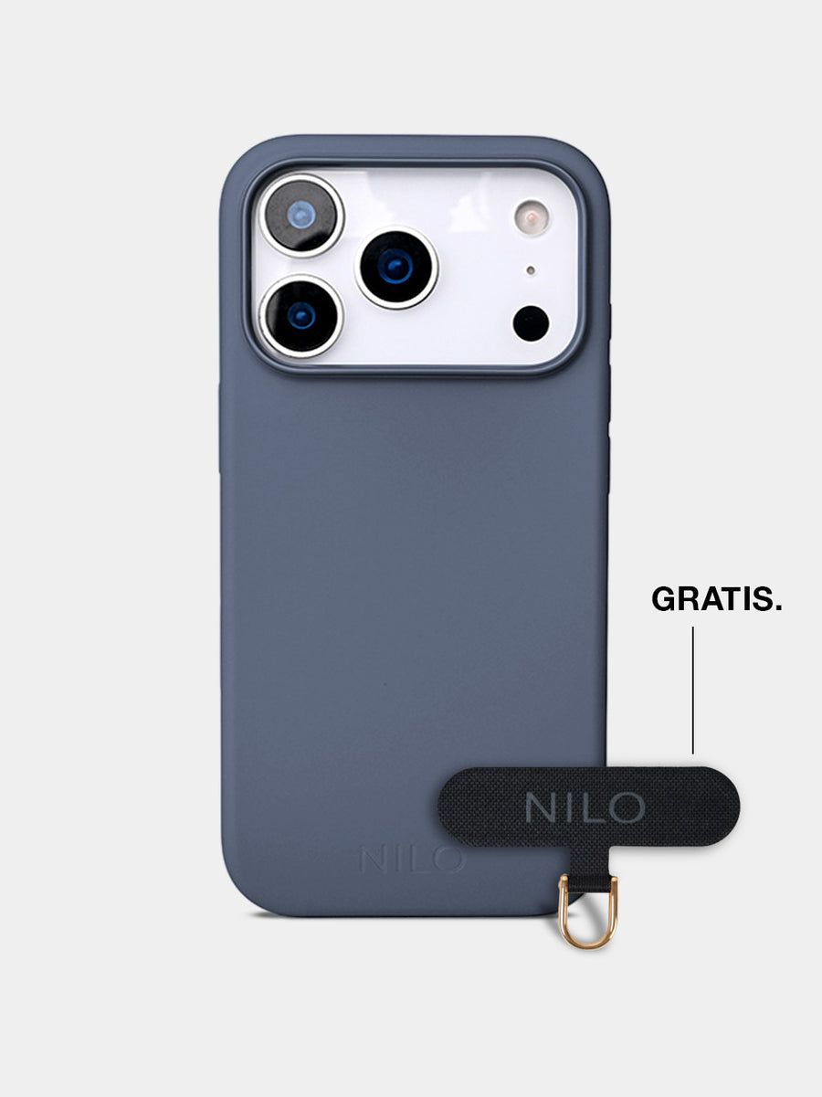 Ash Blue Silicone - MagSafe Handyhülle IPhone 17 Pro (Gold)