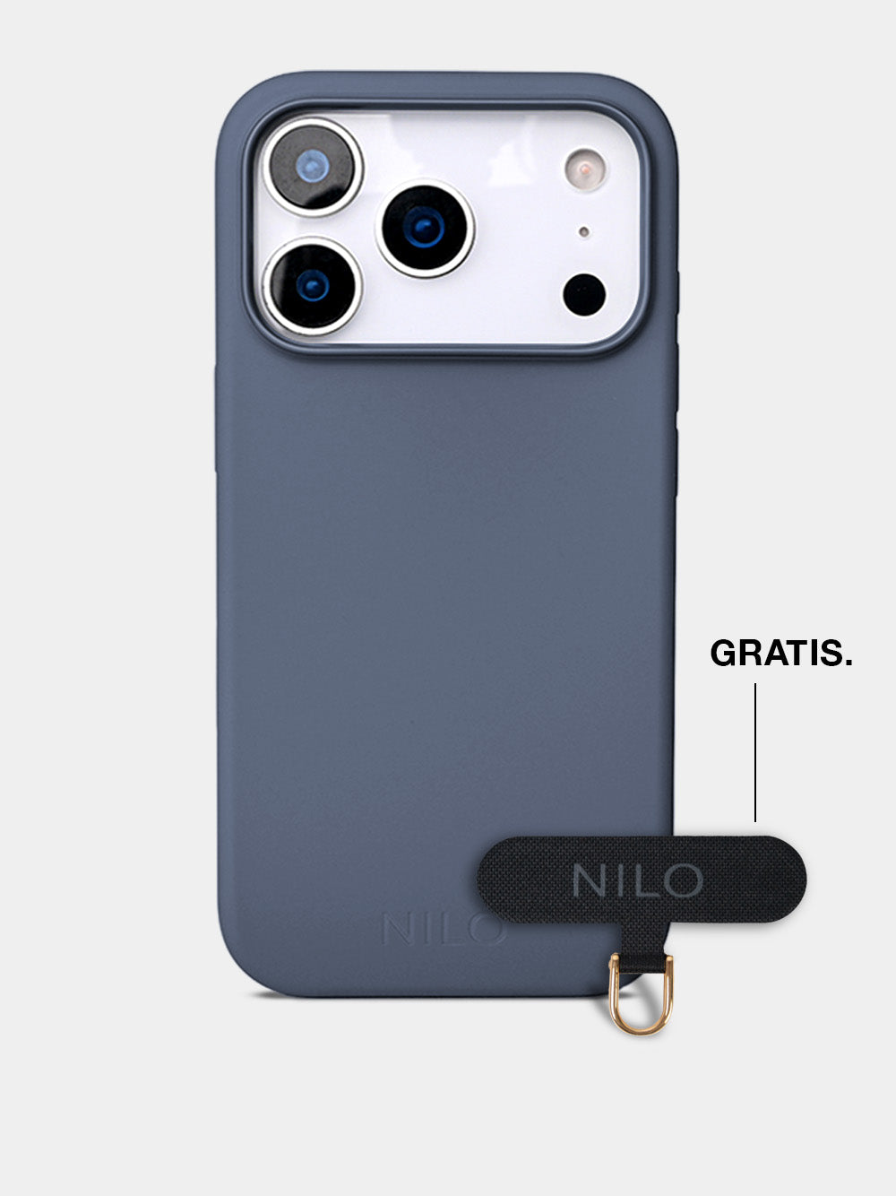 Ash Blue Silicone - MagSafe Handyhülle IPhone 17 Pro Max (Gold)