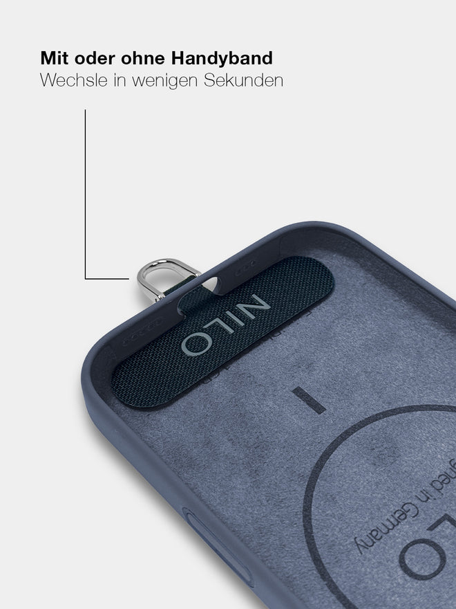 Ash Blue Silicone - MagSafe Handyhülle IPhone 17 Pro (Silber)