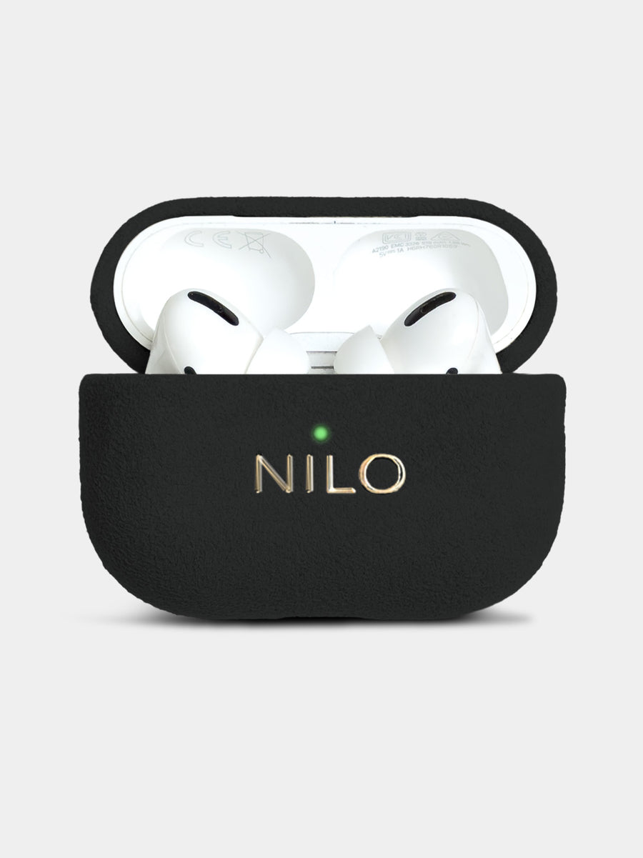 Black AirPods Pro 2 Case - Alcantara Hülle