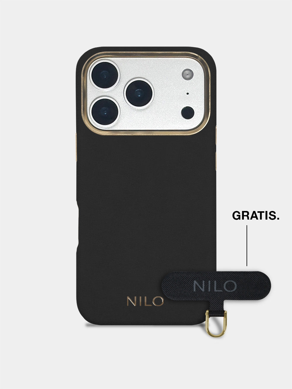 Black Alcantara (Gold) - MagSafe Handyhülle IPhone 17 Pro Max