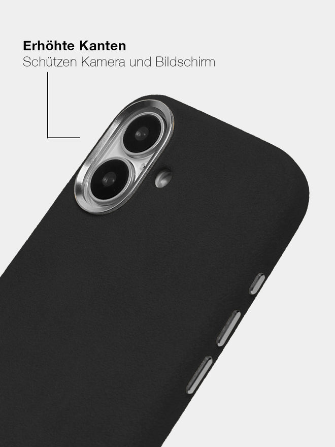 Black Alcantara (Silber) - MagSafe Handyhülle IPhone 17