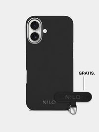 Black Alcantara (Silber) - MagSafe Handyhülle IPhone 17