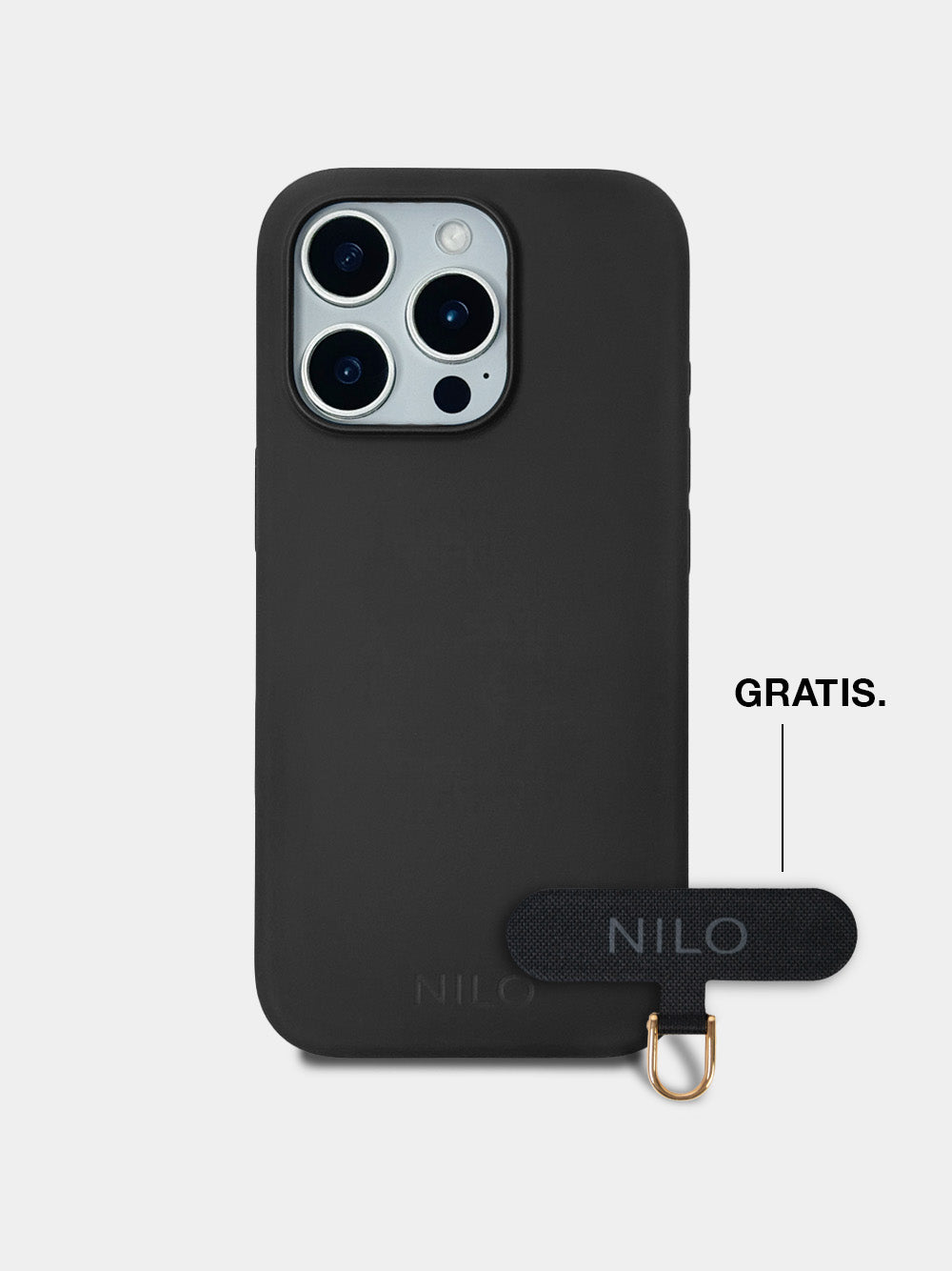 Black Silicone - MagSafe Handyhülle IPhone 16 Pro (Gold)