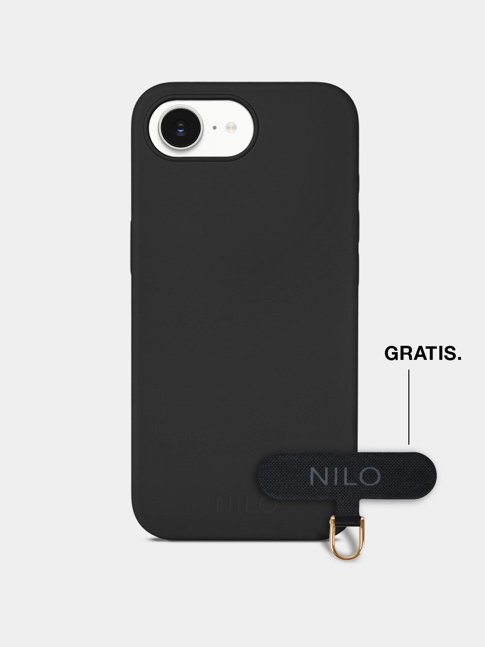 Black Silicone - MagSafe Handyhülle IPhone 16e (Gold)