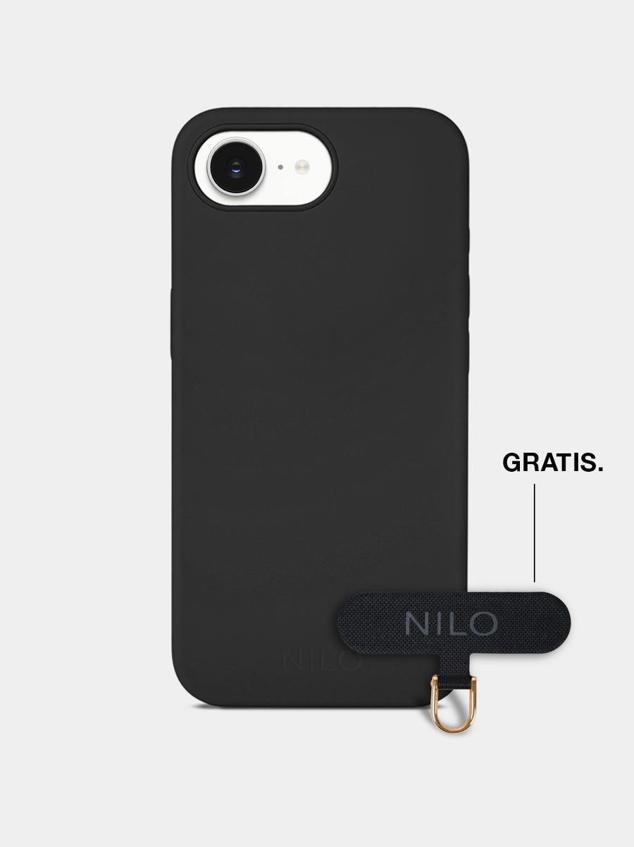 Black Silicone - MagSafe Handyhülle IPhone 16e (Gold)