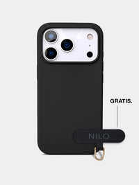 Black Silicone - MagSafe Handyhülle IPhone 17 Pro (Gold)