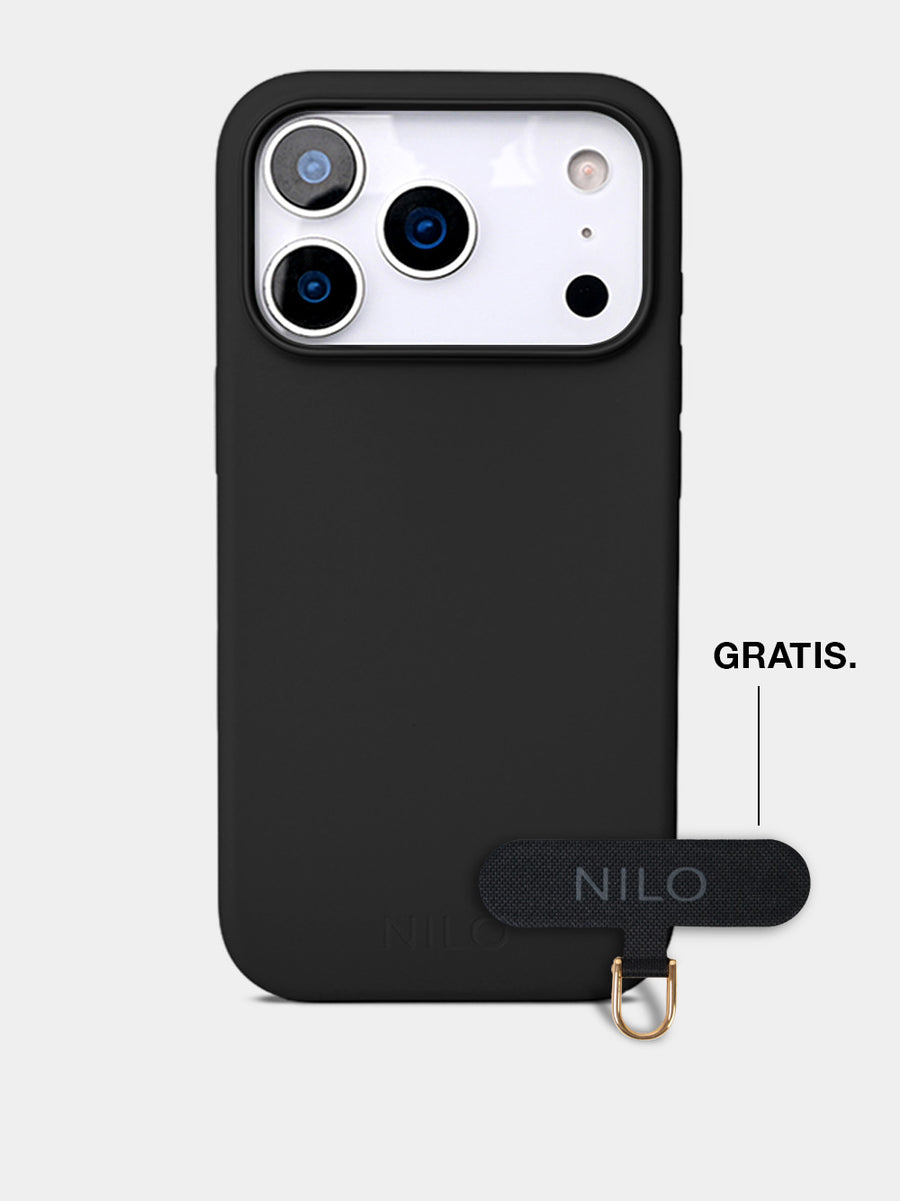 Black Silicone - MagSafe Handyhülle IPhone 17 Pro Max (Gold)