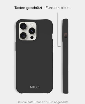 Schwarze Handyhülle - Seitenansicht