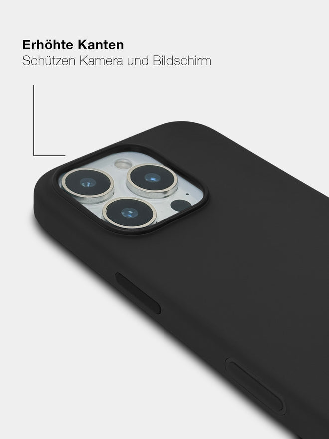 Black Silicone - MagSafe Handyhülle IPhone 16 Pro (Silber)
