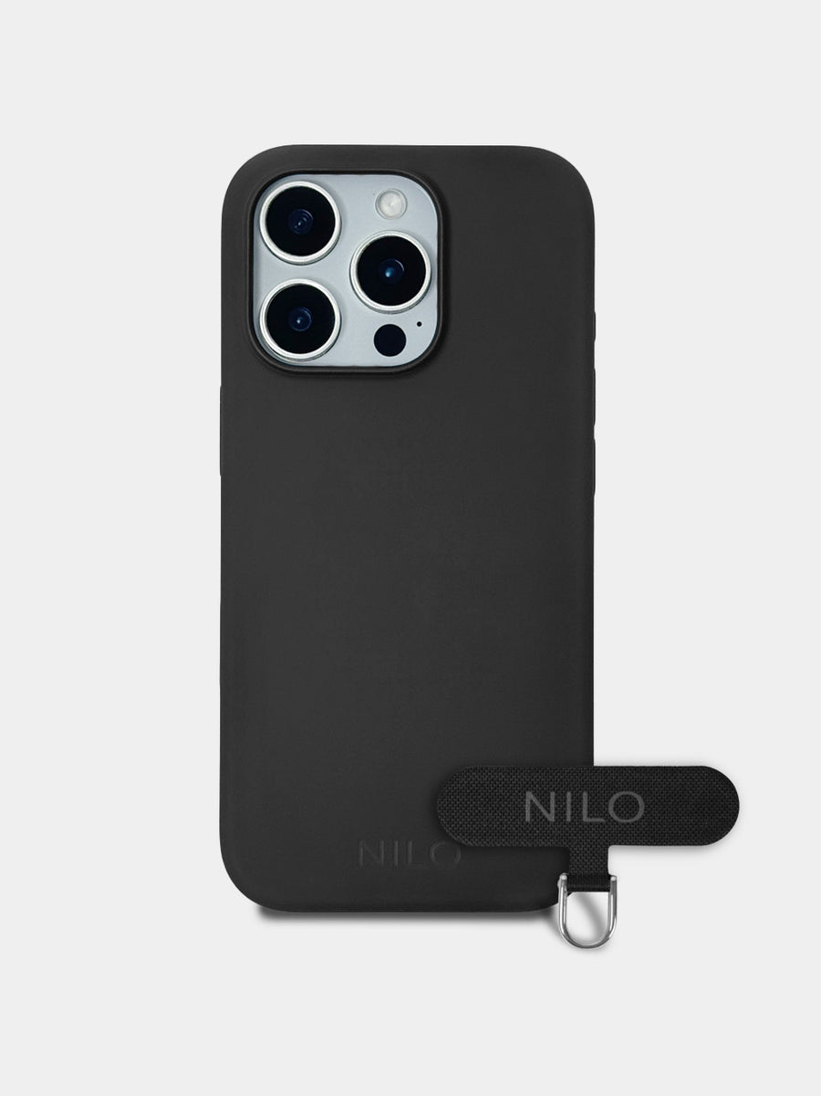 Black Silicone - MagSafe Handyhülle IPhone 16 Pro (Silber)