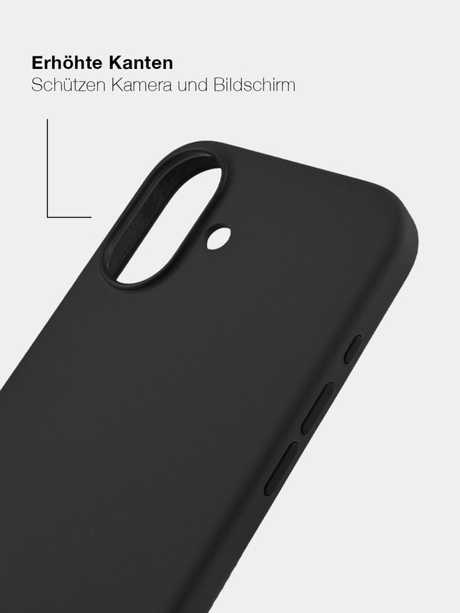 Black Silicone - MagSafe Handyhülle IPhone 16 (Gold)