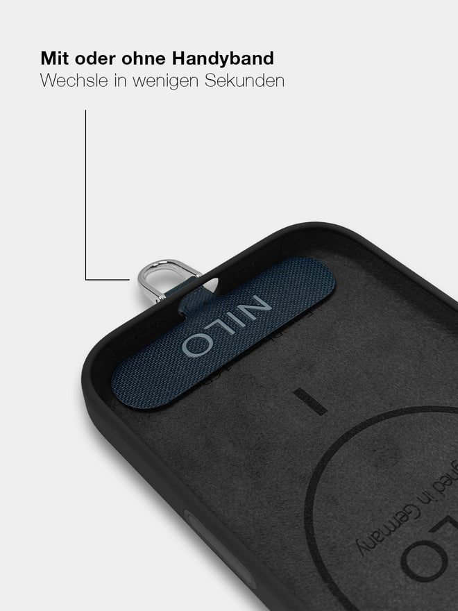 Black Silicone - MagSafe Handyhülle IPhone 16e (Silber)