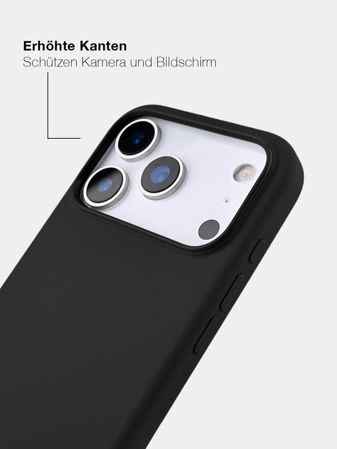 Black Silicone - MagSafe Handyhülle IPhone 17 Pro Max (Silber)