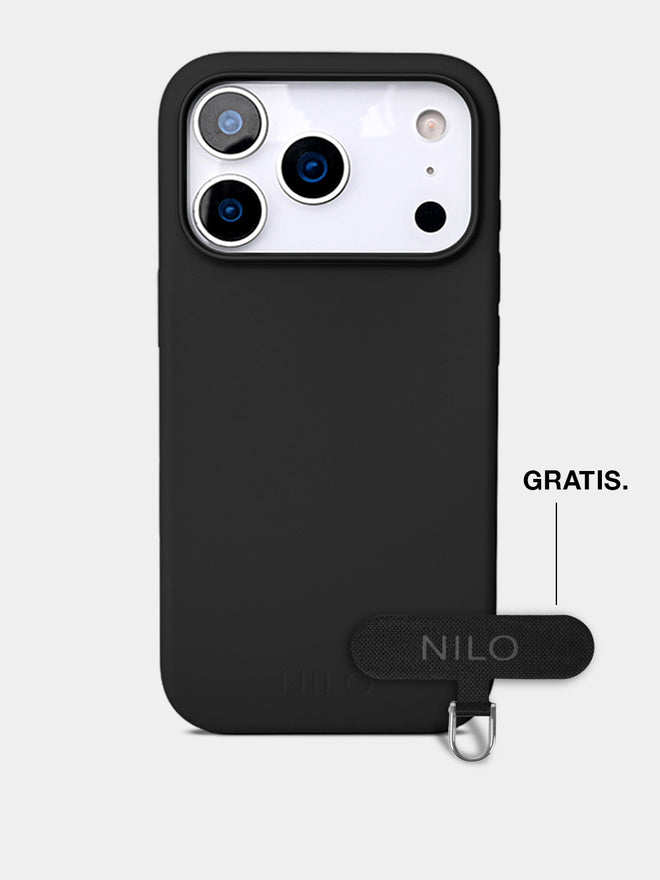 Black Silicone - MagSafe Handyhülle IPhone 17 Pro Max (Silber)