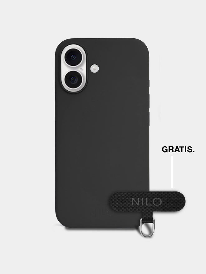 Black Silicone - MagSafe Handyhülle IPhone 16 Plus (Silber)