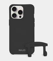 Schwarze MagSafe Handyhülle - 2 in 1 Case zum umhängen