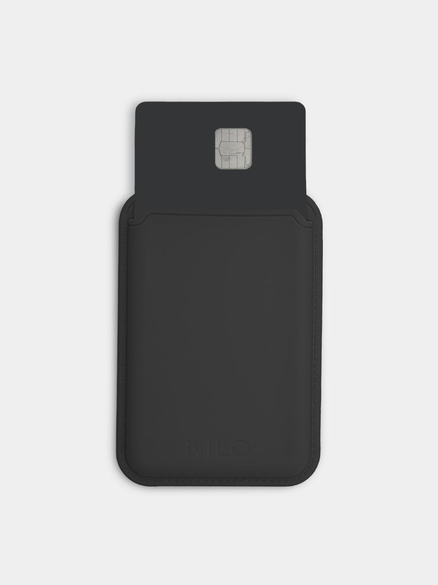 Black MagSafe Wallet - Silicone Kartenhalter