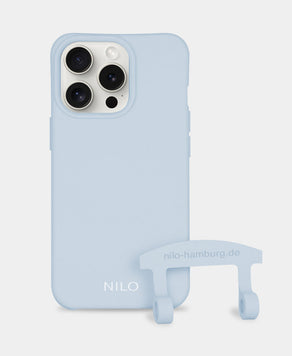 Himmelblaue Handyhülle - 2 in 1 Case zum umhängen