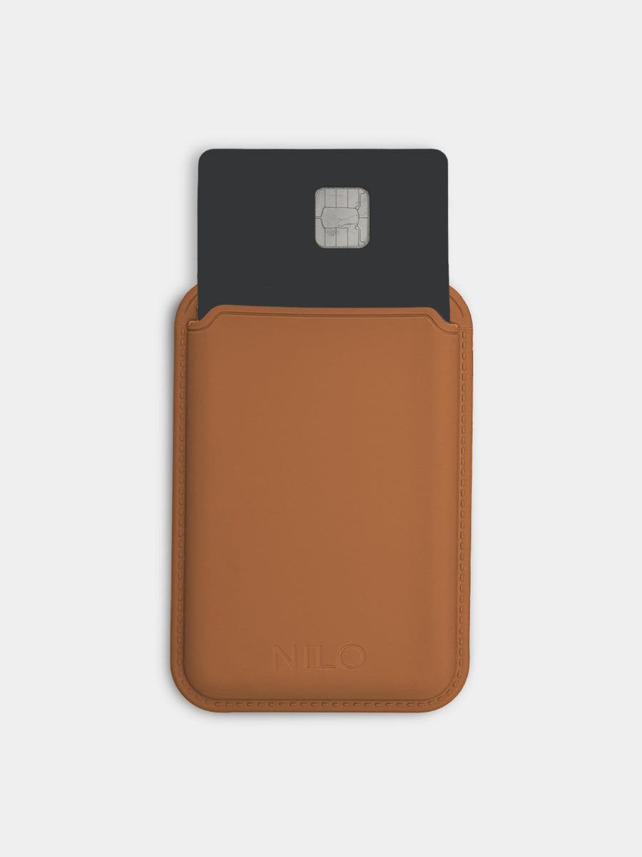 Brown MagSafe Wallet - Silicone Kartenhalter