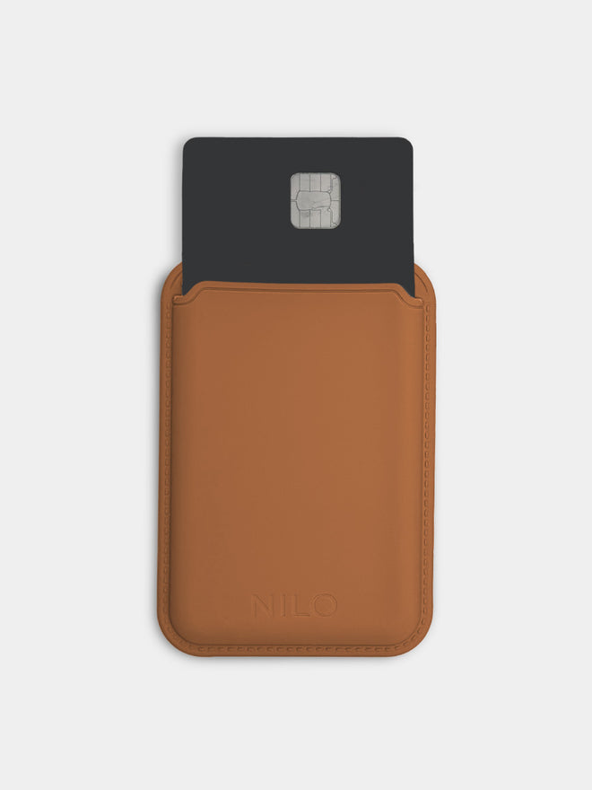 Brown MagSafe Wallet - Silicone Kartenhalter
