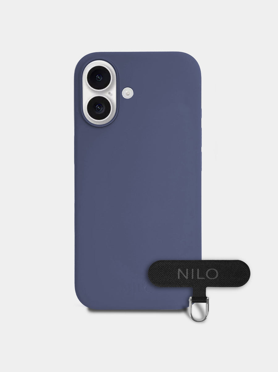 Denim Silicone - MagSafe Handyhülle IPhone 16 (Silber)