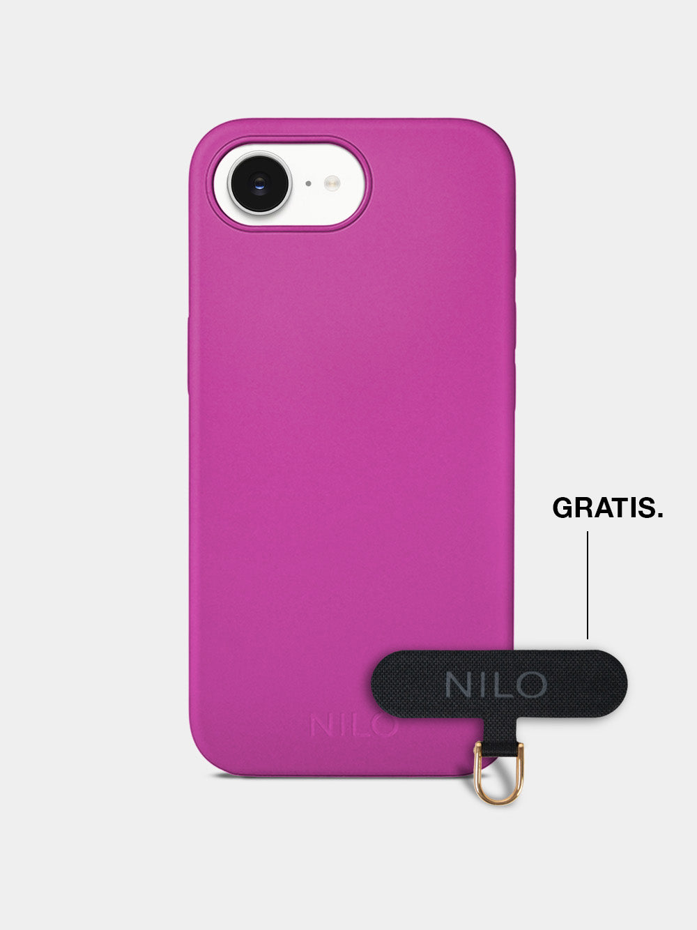 Fuchsia Silicone - MagSafe Handyhülle IPhone 16e (Gold)