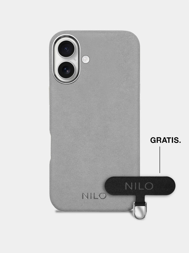 Light Grey Alcantara (Silber) - MagSafe Handyhülle IPhone 17