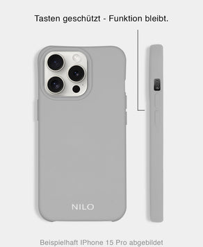 Graue Handyhülle - Seitenansicht