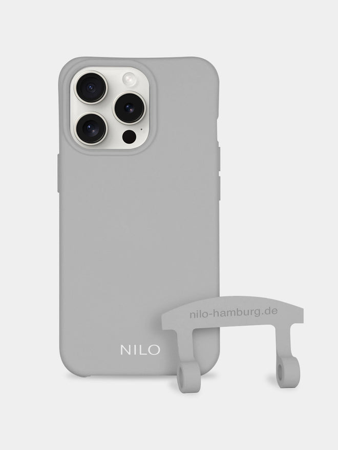 Graue MagSafe Handyhülle - 2 in 1 Case zum umhängen