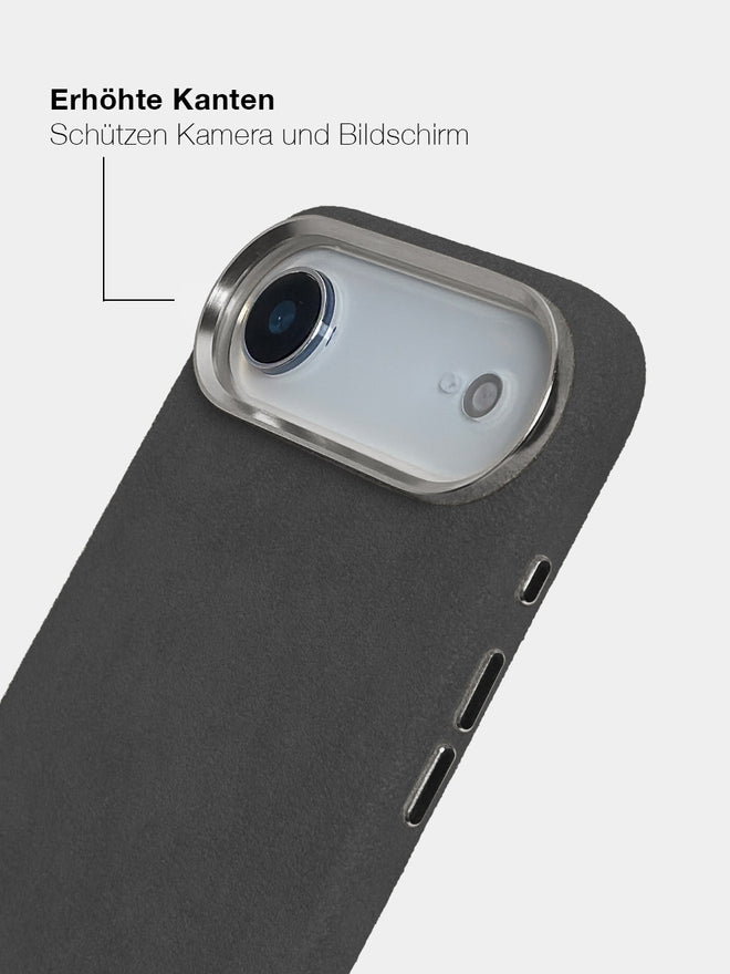 Gunmetal Alcantara (Silber) - MagSafe Handyhülle IPhone 17 Air