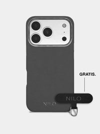 Gunmetal Alcantara (Silber) - MagSafe Handyhülle IPhone 17 Pro