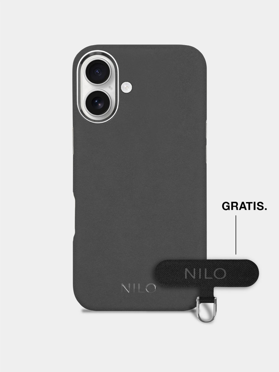 Gunmetal Alcantara (Silber) - MagSafe Handyhülle IPhone 17