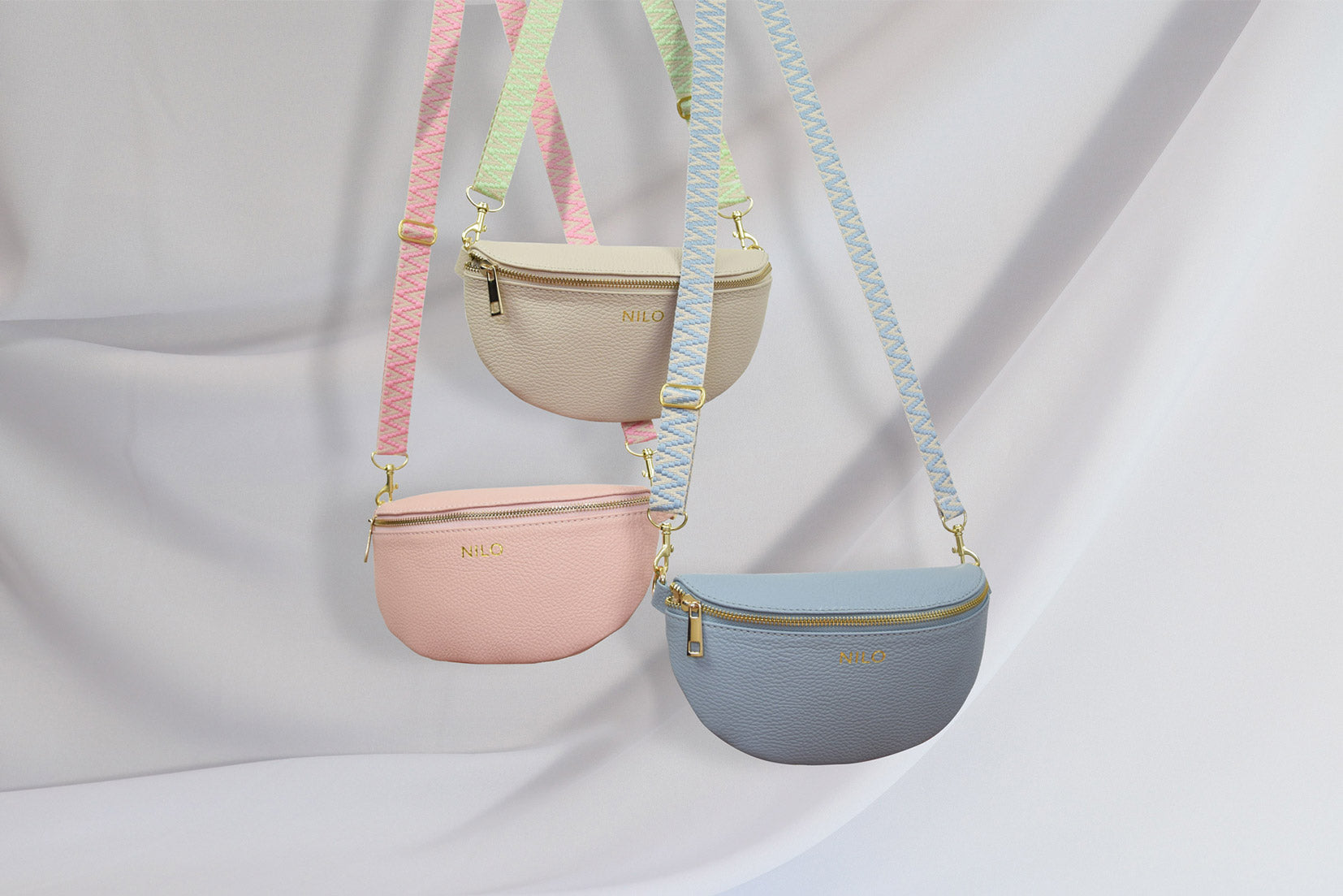 Handtaschen mit buntem Gurt NILO HAMBURG