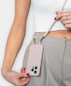 Rosa Handyhülle zum Umhängen
