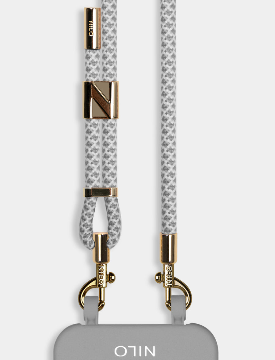 Grey Blossom Handykordel