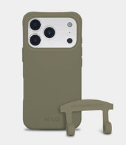 Olive Handyhülle IPhone 17 Pro - 2 in 1 Case Handyhülle zum Umhängen