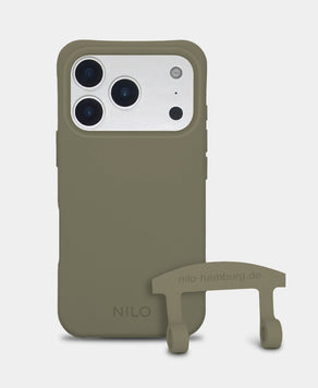 Olive Handyhülle IPhone 17 Pro - 2 in 1 Case Handyhülle zum Umhängen