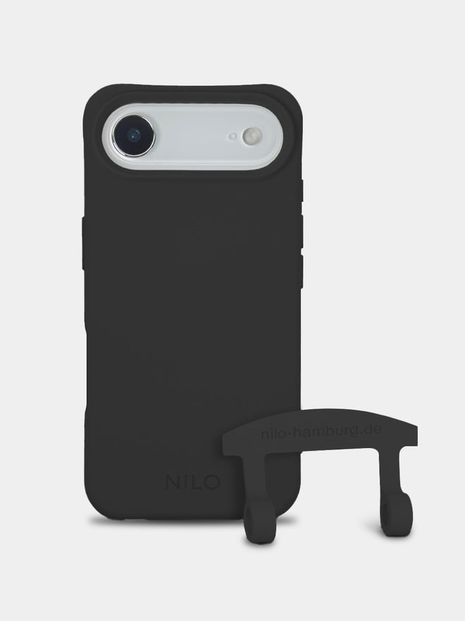 Black Handyhülle IPhone 17 Air - 2 in 1 Case Handyhülle zum Umhängen