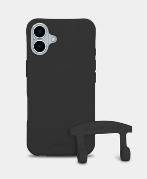 Black Handyhülle IPhone 17 - 2 in 1 Case Handyhülle zum Umhängen